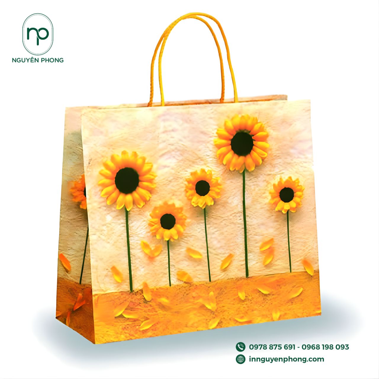 Mẫu túi giấy dành cho công ty du học, giáo dục